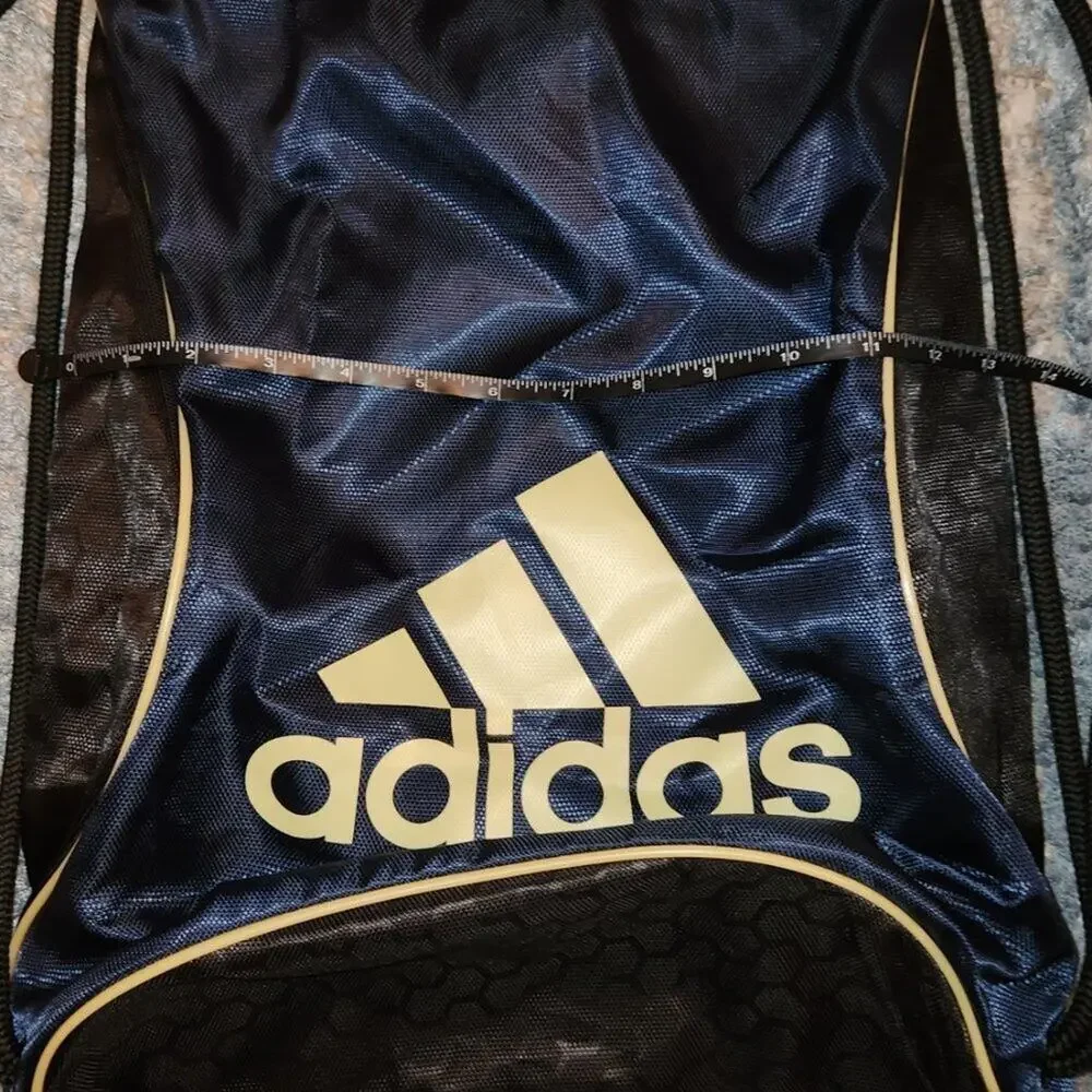 Unisex adidas Notre Dame Bolt Drawstring Backpack || EUC